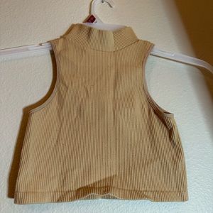 Tan Suzette collection crop top (S)